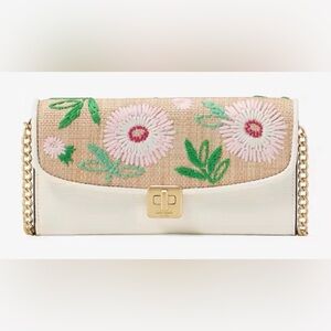 Phoebe Straw Turnlock Wallet-on-chain NWT originally $339